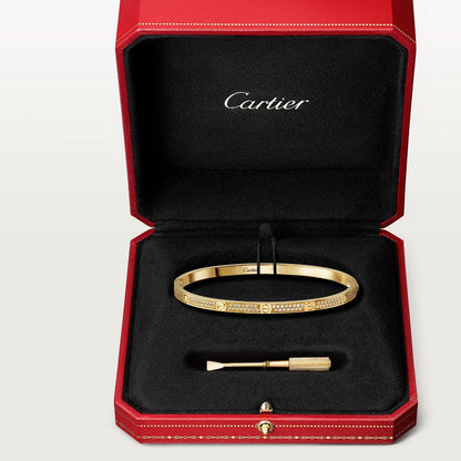   Vòng tay Cartier LOVE vàng 18k - full kim cương - 3.65mm