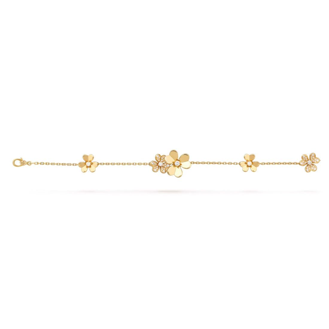   Vòng tay Van Cleef & Arpels Frivole 5 flowers vàng 18k