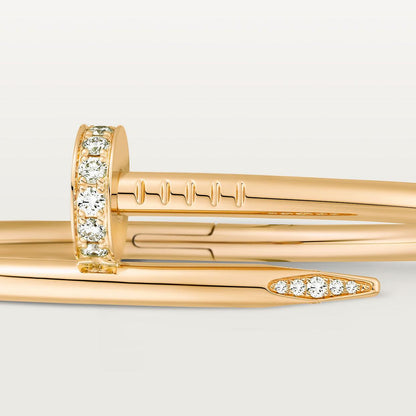   Vòng tay đinh Cartier Juste un Clou vàng 18k - hai đầu kim cương - 3.5mm