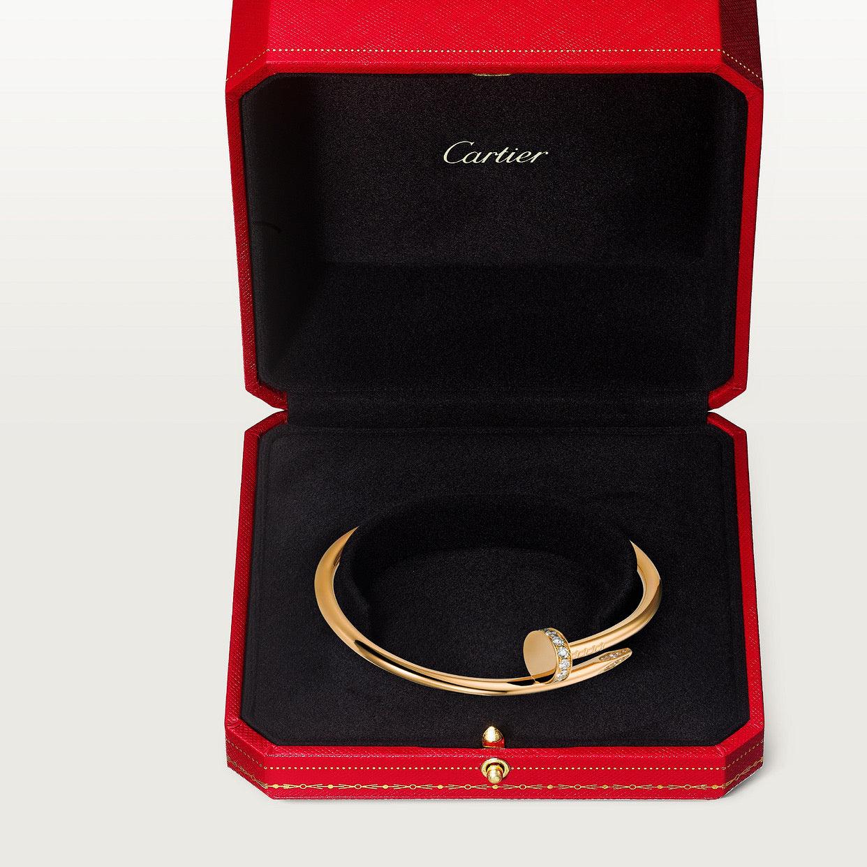   Vòng tay đinh Cartier Juste un Clou vàng 18k - hai đầu kim cương - 3.5mm