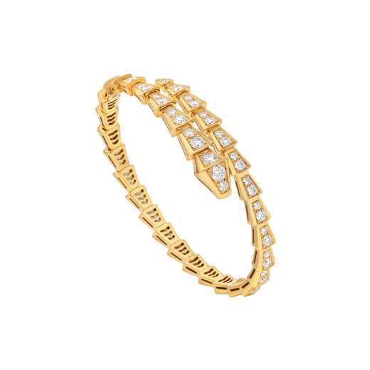   Vòng tay rắn BVLgari Serpenti Viper vàng Gold 18k - kim cương